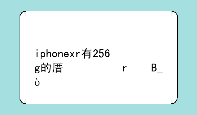 iphonexr有256g的原装机吗？