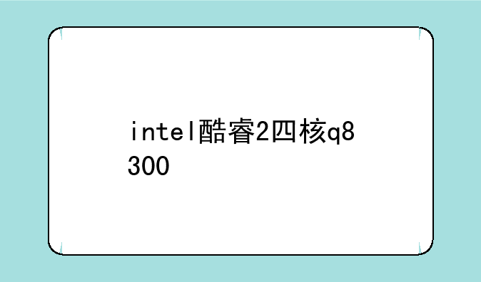 intel酷睿2四核q8300